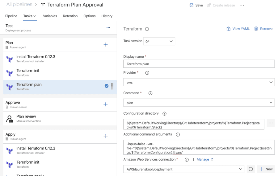 Include Terraform Plan Approval In Azure Devops Release Pipeline