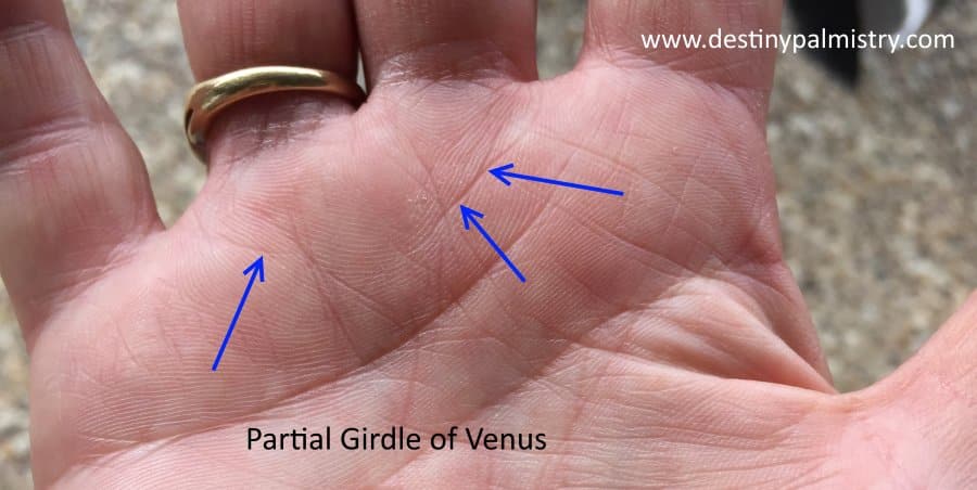 Girdle Of Venus Intensifies The Character Destiny Palmistry 4371