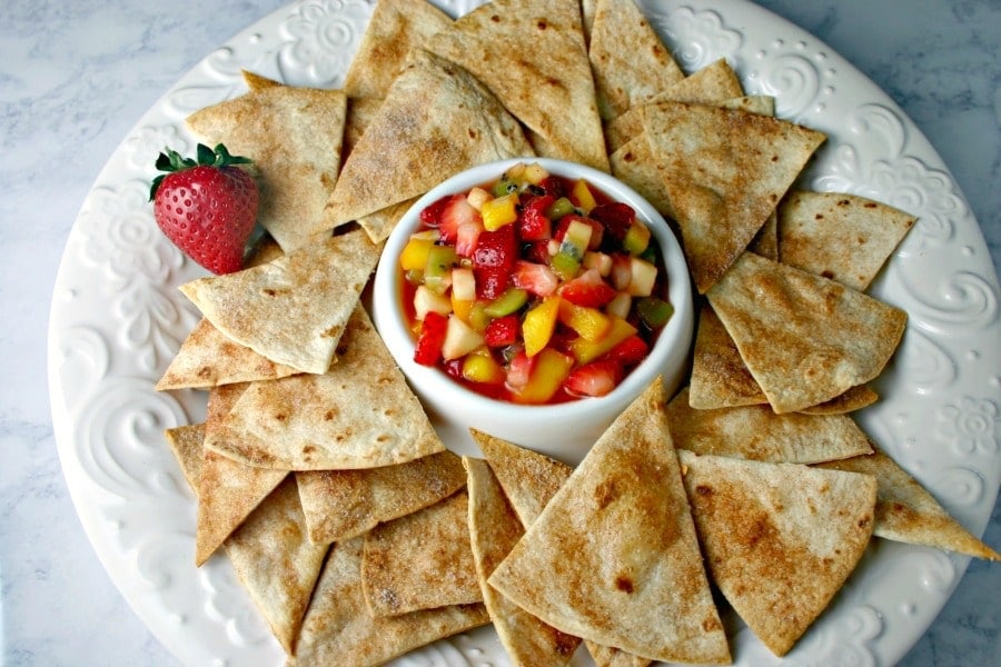 Fruit Salsa with Cinnamon Tortilla Chips Life, Love, and Good Food