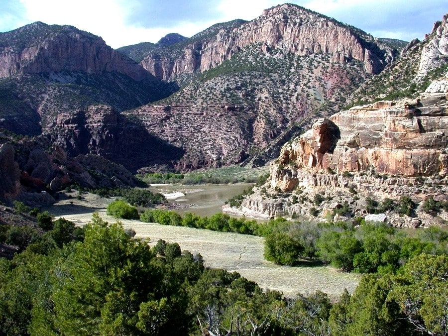 Steamboat Rock from Harpers Corner Trail, NPS