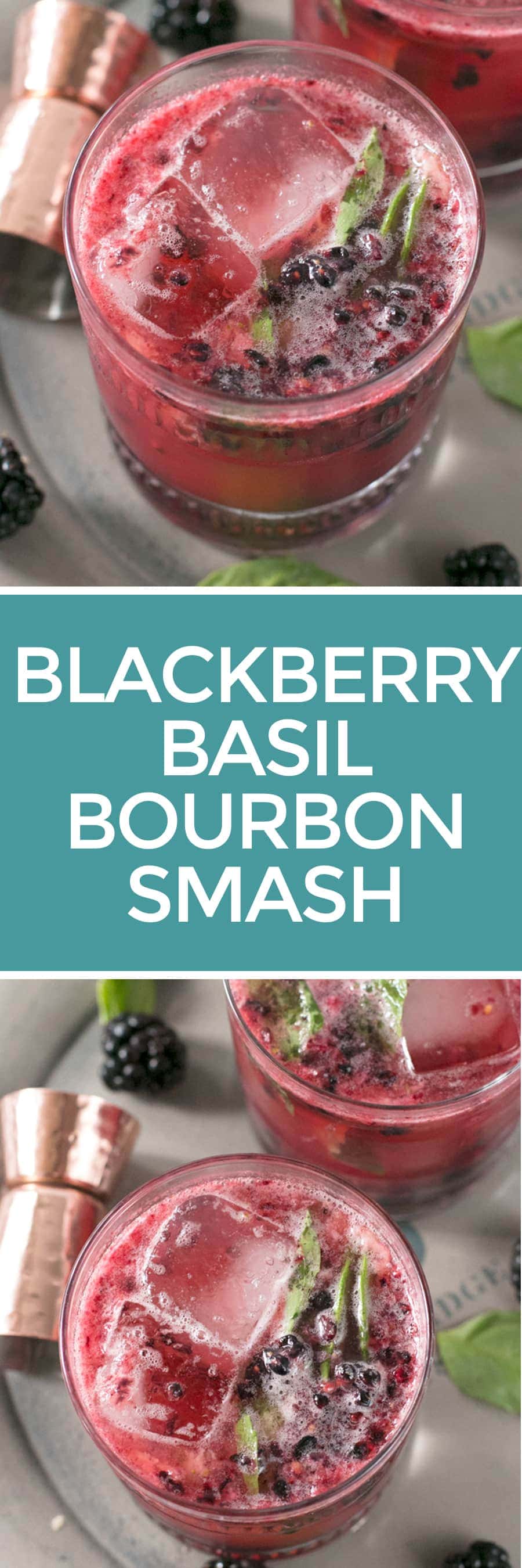 Blackberry Bourbon Basil Smash | cakenknife.com