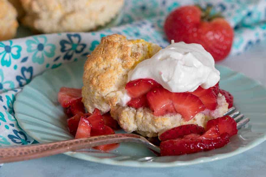 Is there anything more delicious than homemade strawberry shortcake?! I've lightened up this classic and tasty dessert to make it Weight Watchers friendly! I love making all of my favorite recipes a little more healthy. This one in particular is a delicious treat (and one of my person favorites)!