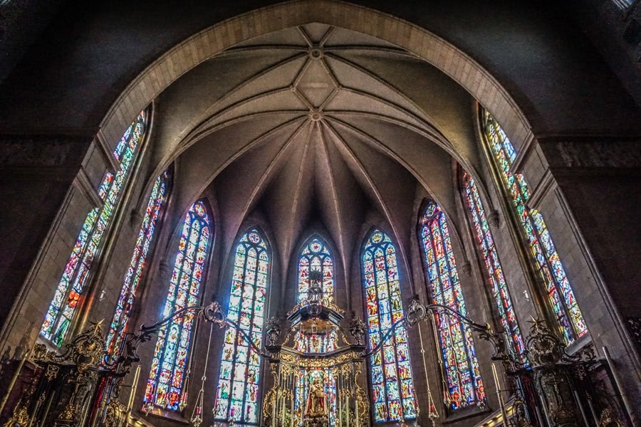 Inside the Cathedral Notre Dame