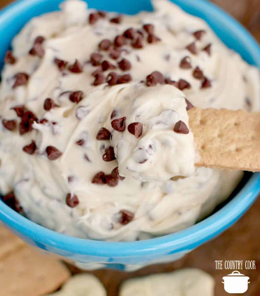 Chocolate Chip Cookie Dough Dip - The Country Cook