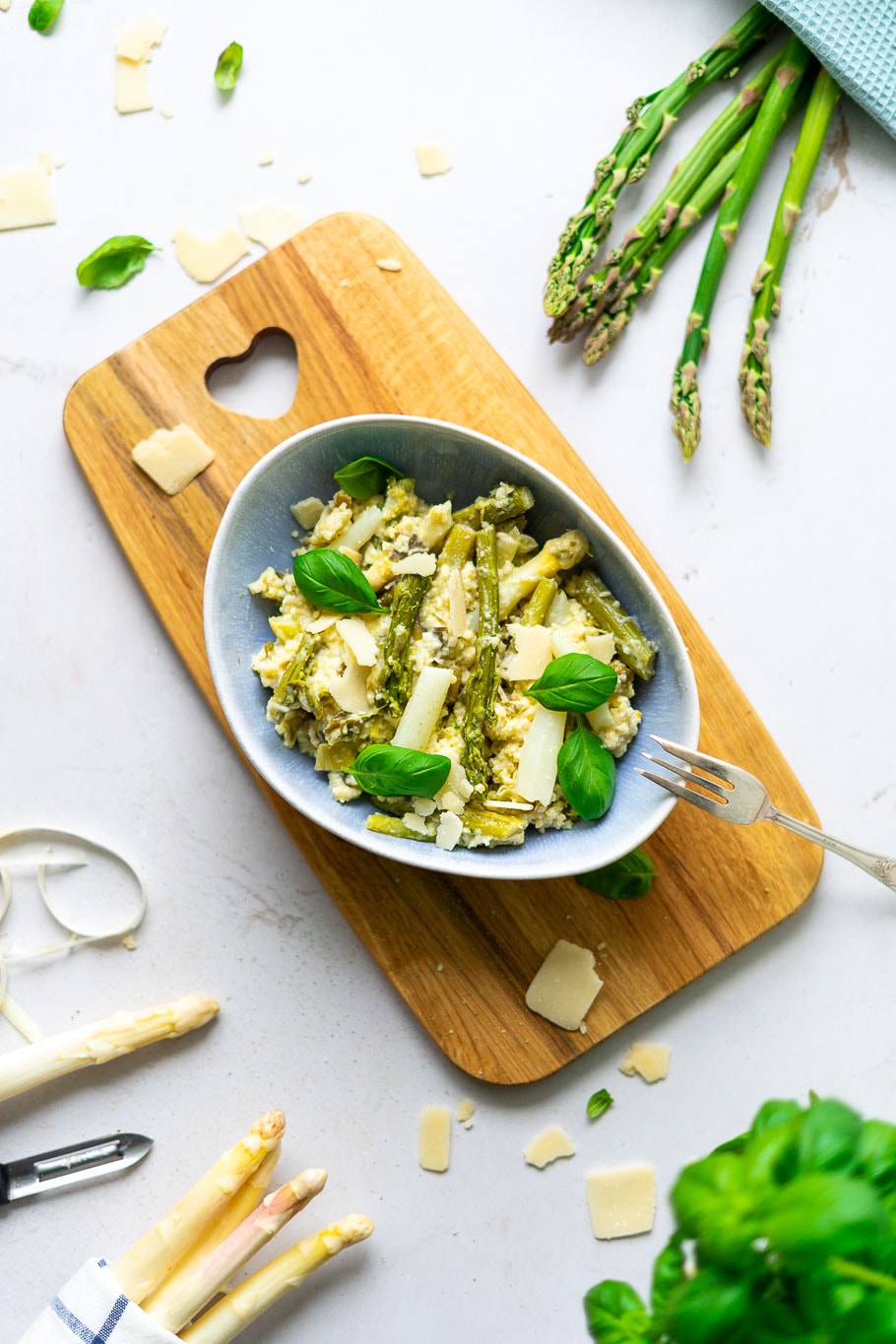 Spargel-Hirsotto
