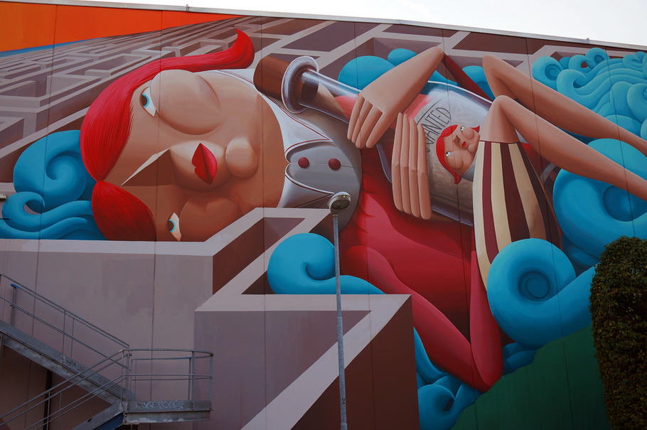 “The Way To The Sea” de Zed1 em Vicenza, Itália 1 The Way To The Sea By Zed1 in Vicenza, Italy