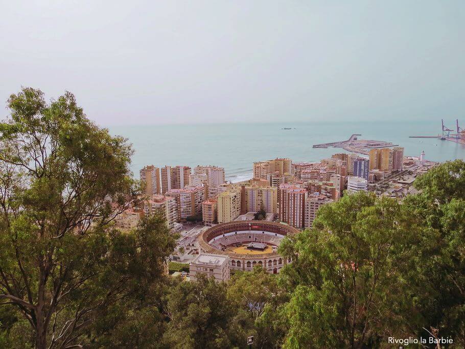 vista dal castillo de gibralfaro malaga