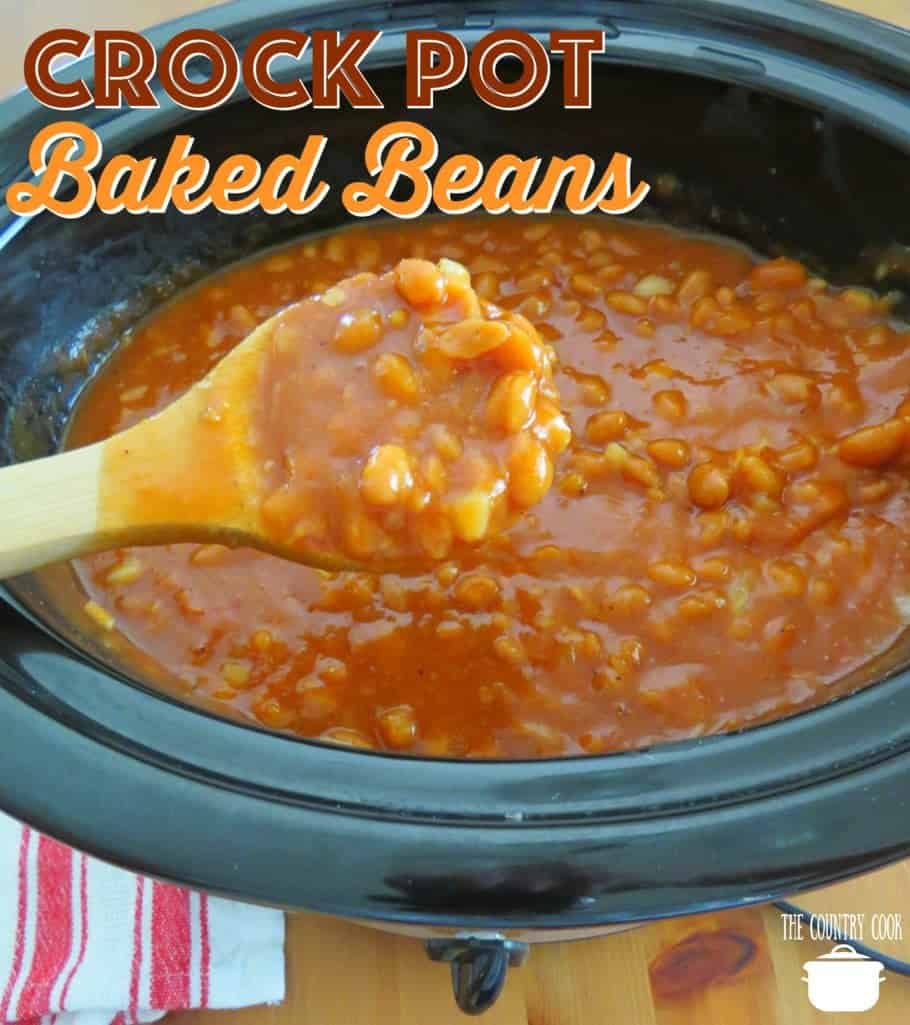 Crock Pot Baked Beans recipe from The Country Cook