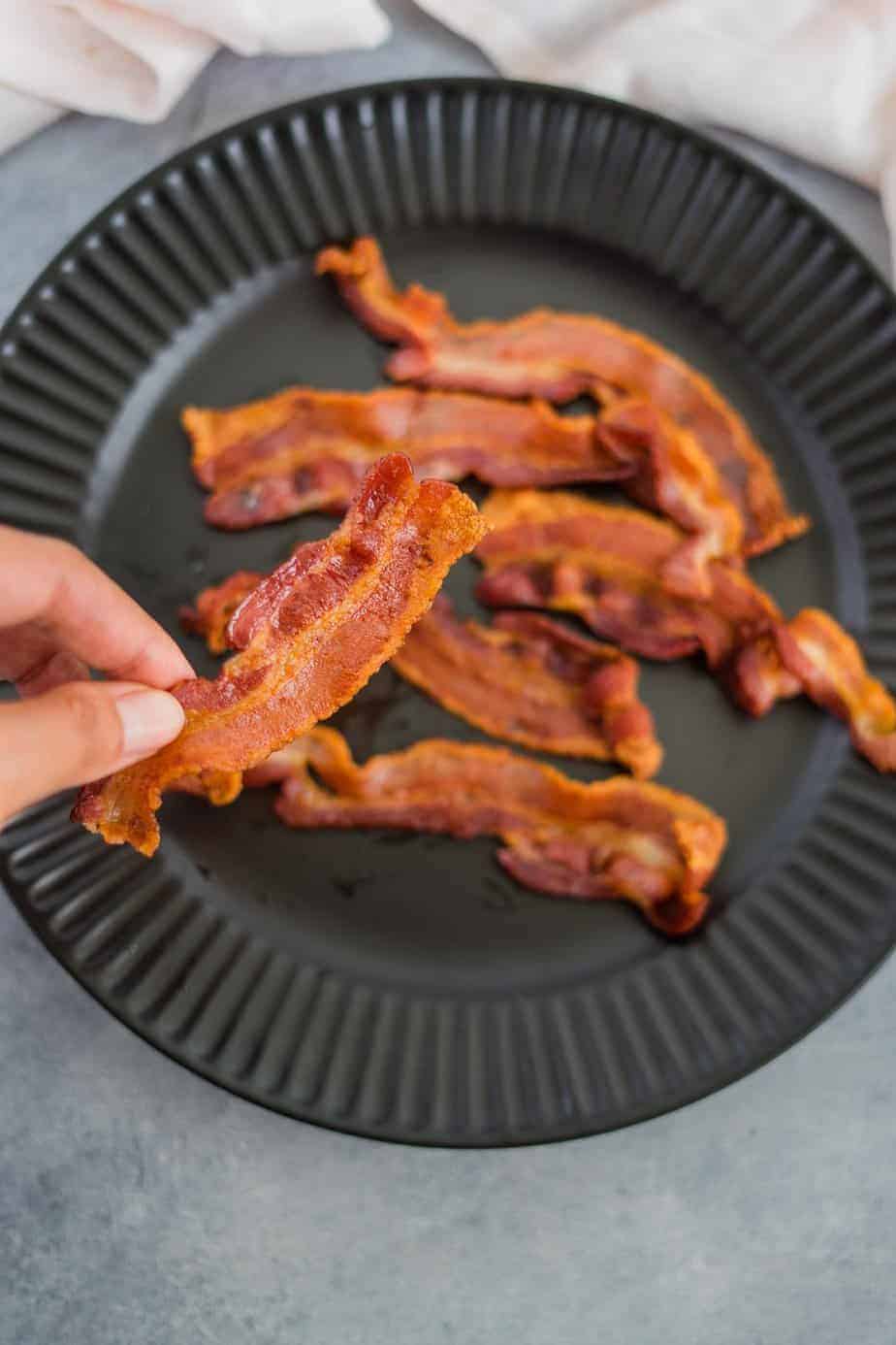Crispy Air fryer turkey bacon