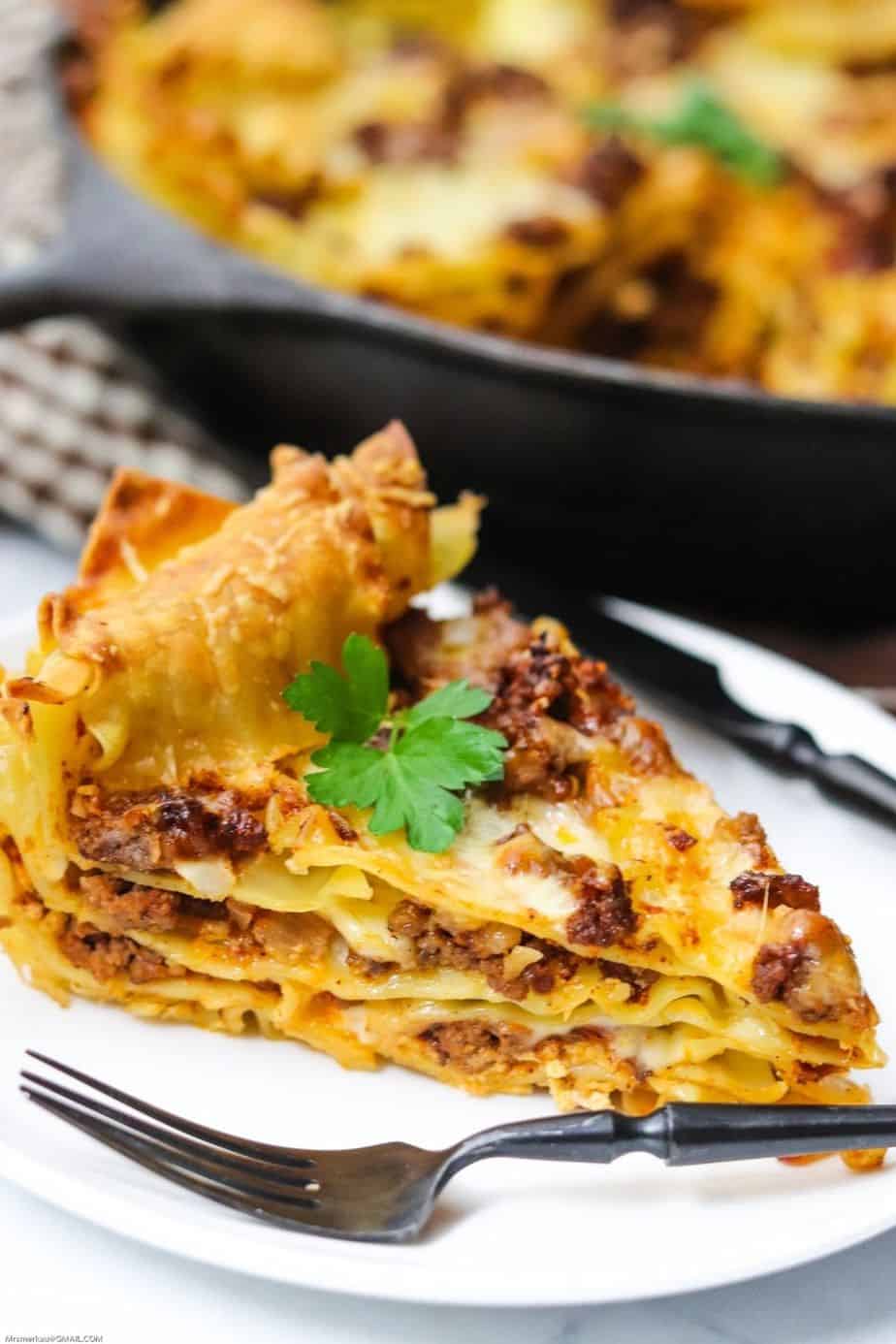 Cast Iron Skillet Lasagna The Farm Girl Gabs The other day my parents spent a few hours cleaning out the chicken coop. the farm girl gabs