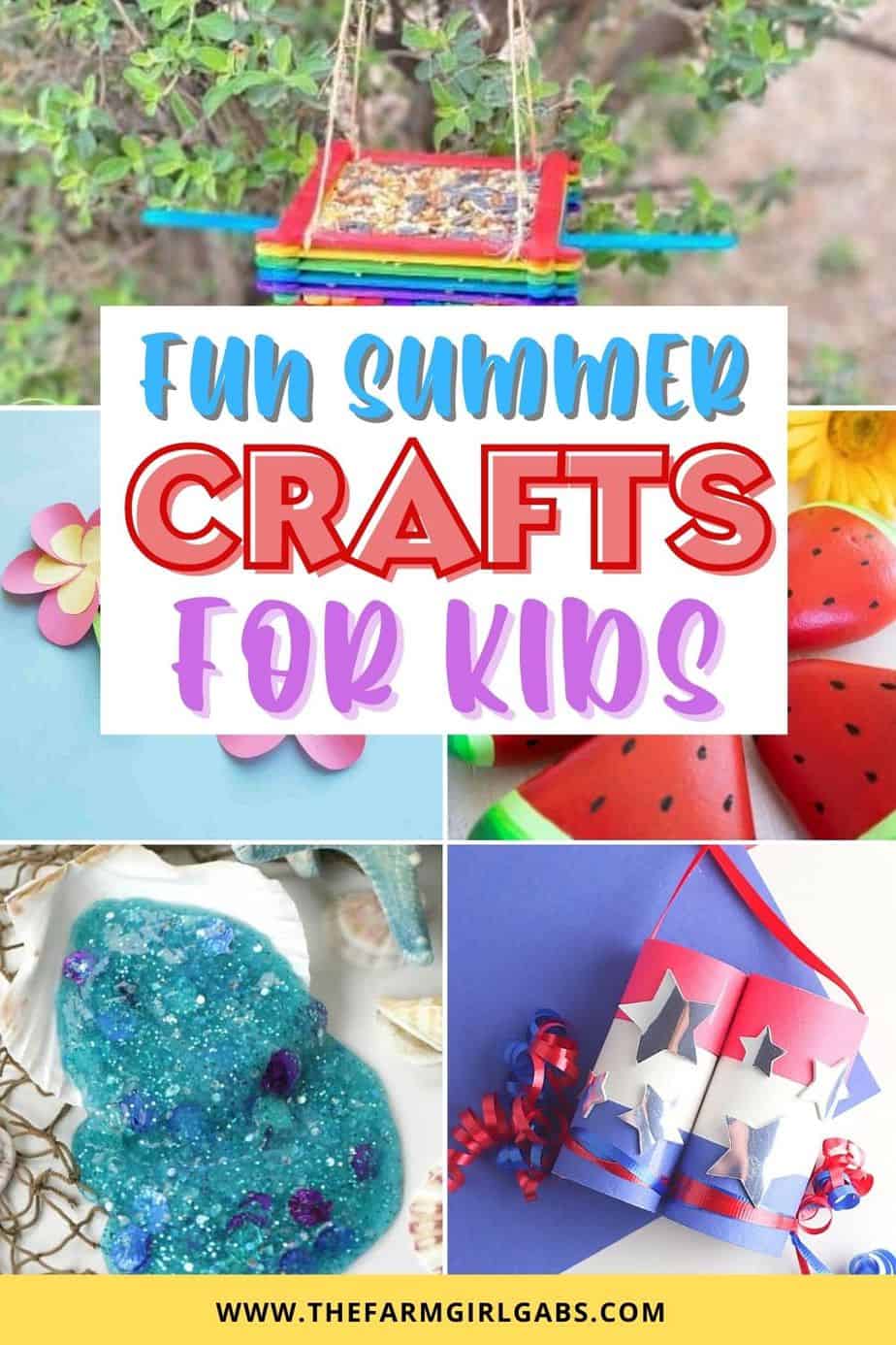 Cure summer boredom. This list of top Summer Kids Crafts will keep the littles will keep your children busy and entertained all summer long!