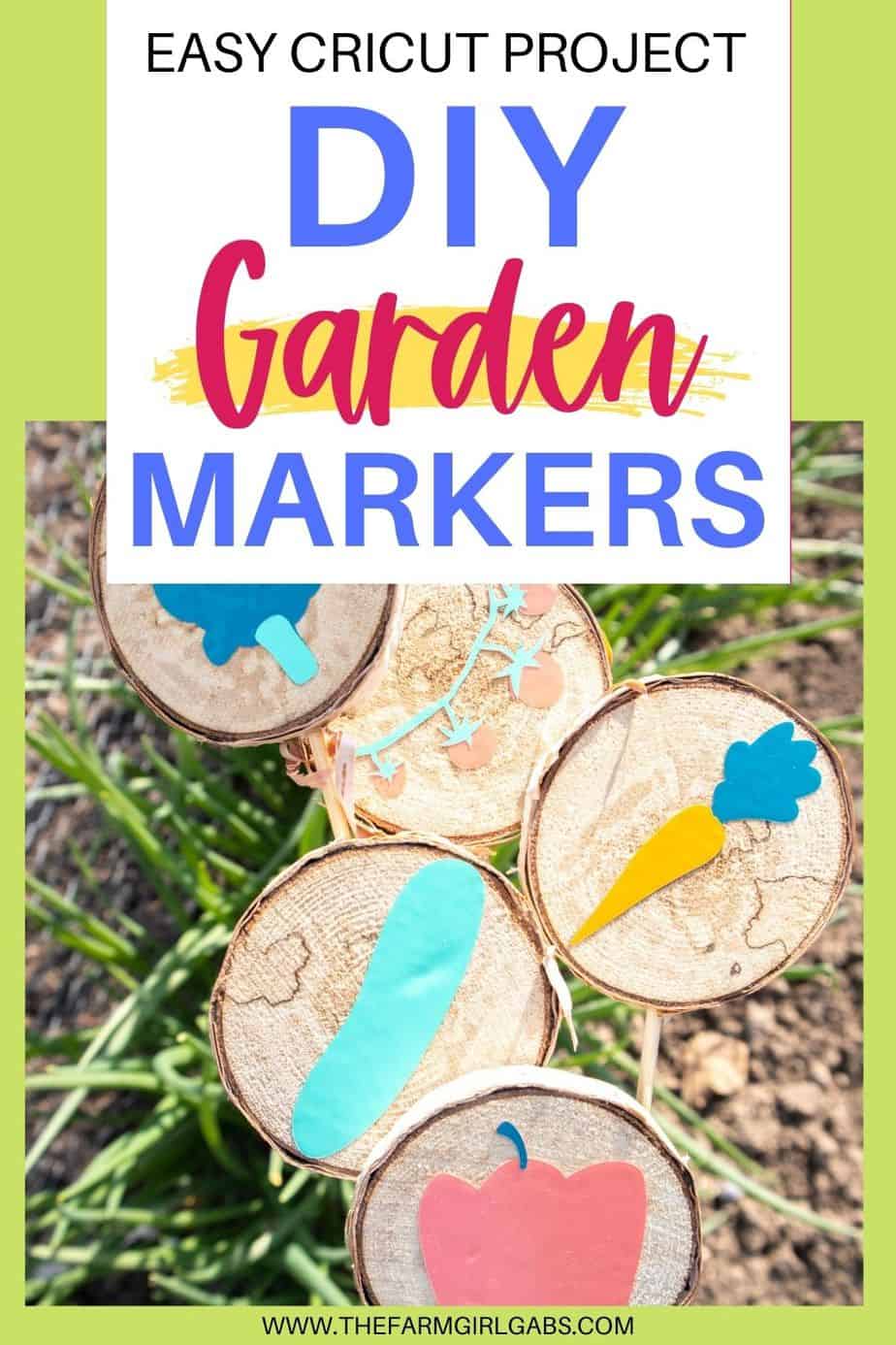 Decorate your garden using DIY Wood Slice Garden Markers with Cricut Joy. You can label your plants, including flowers, fruits, and vegetables using these homemade markers. This easy gardening craft will add beauty to your garden. This is a Cricut craft so you can use your Cricut Joy to finish.