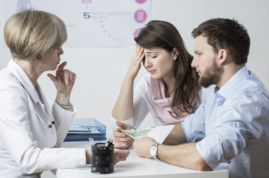 A couple talking to a therapist
