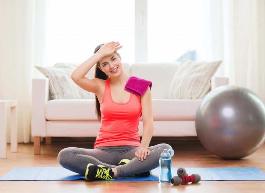 A girl finished her online physiotherapy