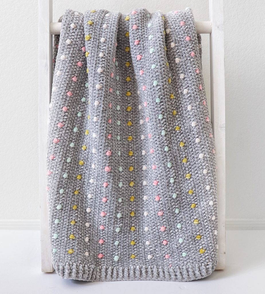 Crochet Candy Dots Baby Blanket