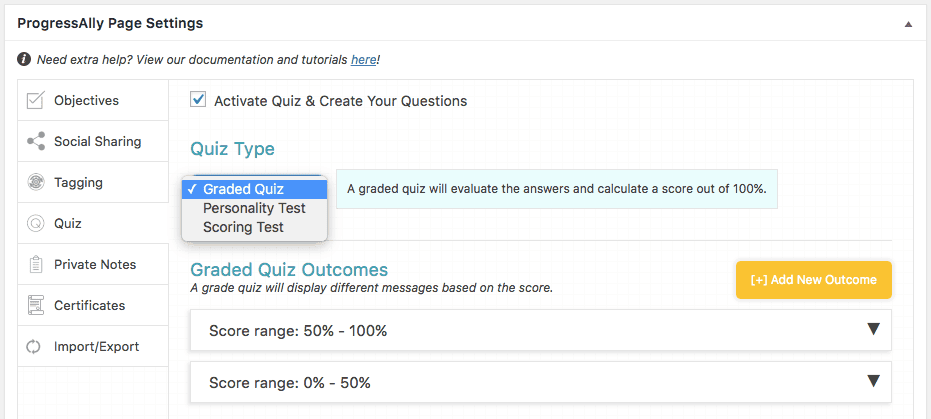 How to create a graded quiz for your online course 2 Screenshot quiz graded quiz