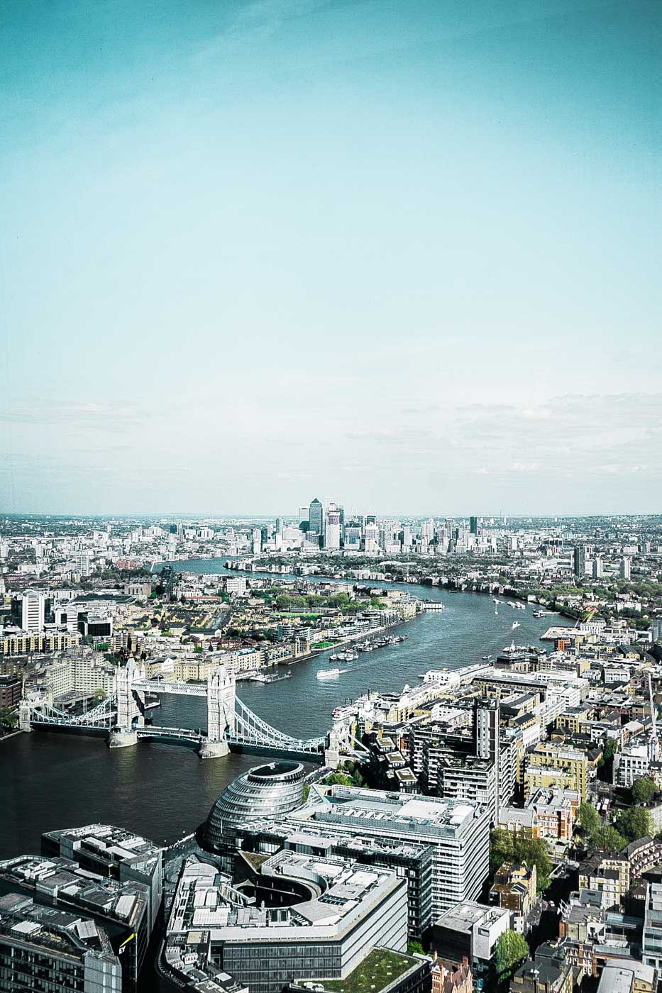 View from the Shangri La at The Shard
