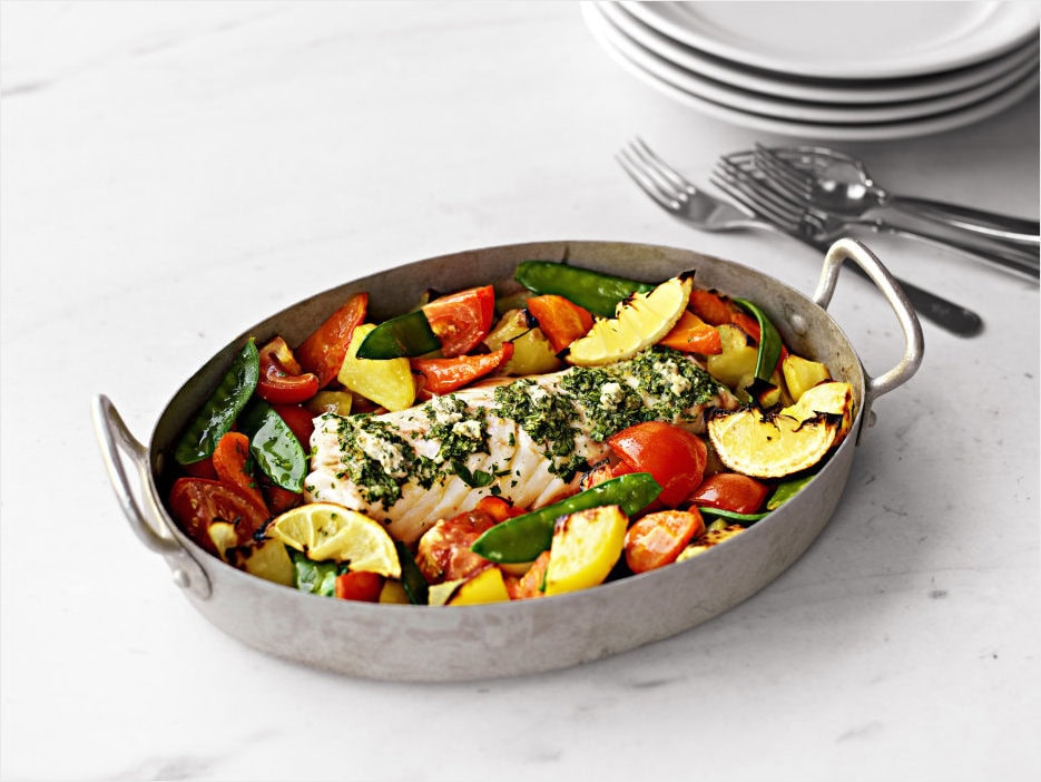 Norwegian Salmon with veggies