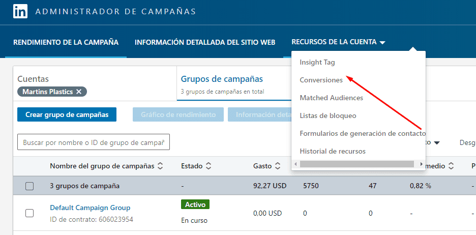 Creación de Insight Tag en Linkedin Ads Manager. Creación de Insight Tag en Linkedin Ads Manager
