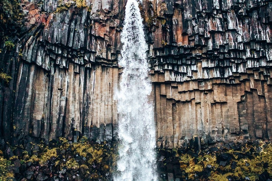 Through My Lens A Summer Adventure Through Iceland 1 L Water gushing down Svartifoss waterfall, Iceland Gallery