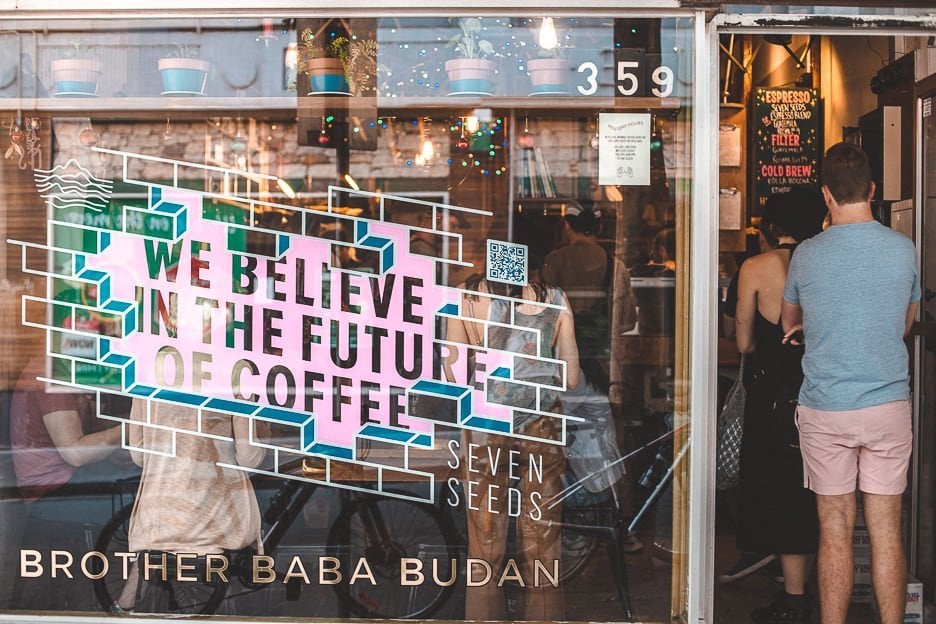 Where To Find The Best Coffee in Melbourne 2 L Peeking inside to Brother Baba Budan, best coffee in Melbourne, Victoria