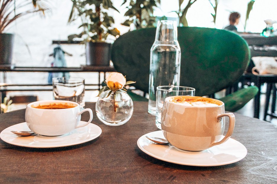 5 Cafes For The Best Coffee in Tallinn 4 L Flat white and americano at Kokomo Coffee Roasters, Coffee in Tallinn