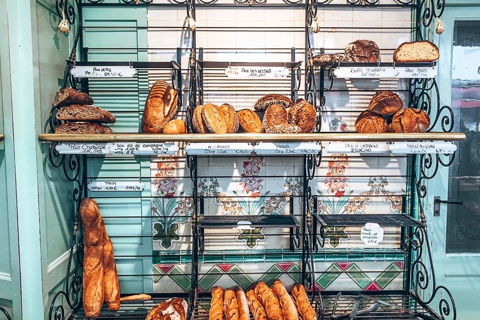 8 Of The Best Patisseries In Paris 9 L Loaves of bread at Boulangerie Bo, Patisserie in Paris