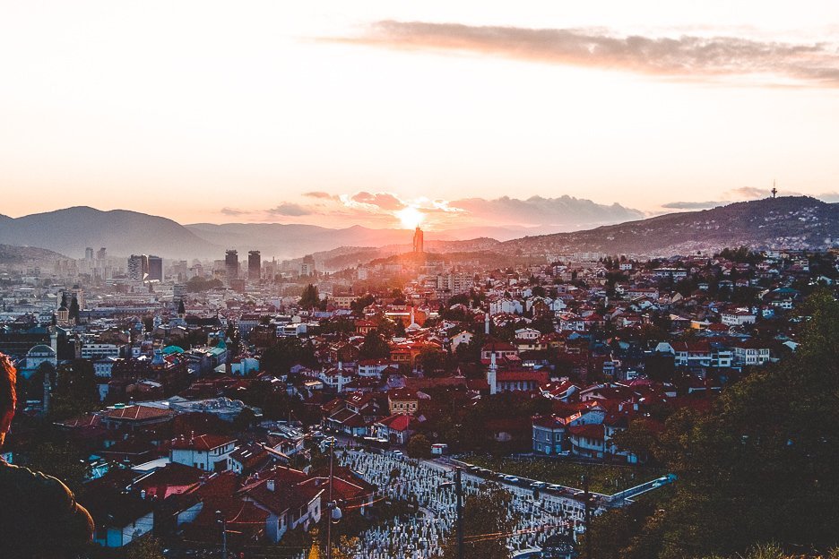 A One Day Itinerary For Sarajevo 7 L Sunset over Sarajevo from the Yellow Bastion, Bosnia & Herzegovina