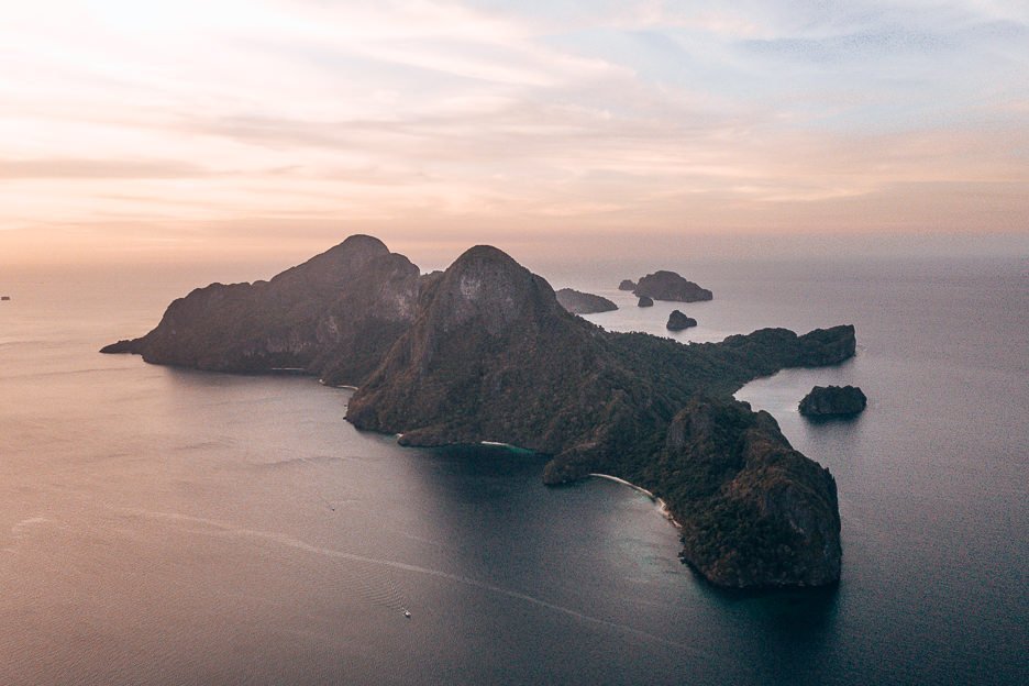 Philippines Travel Budget How Much Do I Need for 10 Days 3 L Amazing aerial view of Cadlao Island at sunset, El Nido