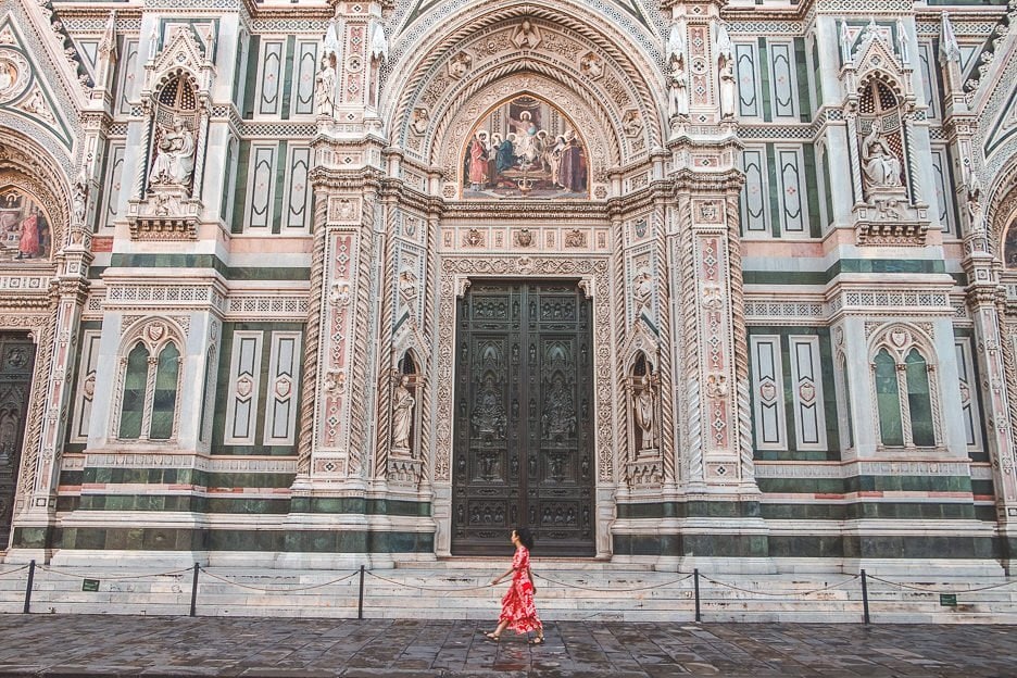 Planning A European Road Trip What You Should Know Before You Go 7 L Striding by in front of the Cathedral of Santa Maria del Fiore, Florence