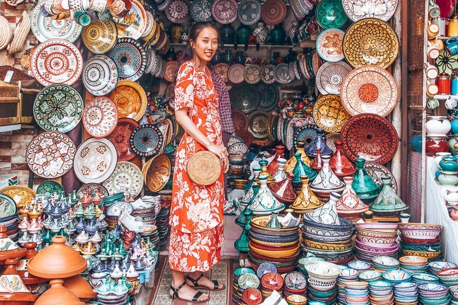 What Is The Cost Of Travelling In Morocco 14 L Instagram famous stall in Marrakech souk, Morocco