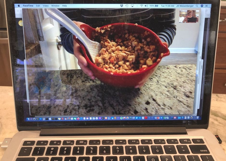 cooking on FaceTime