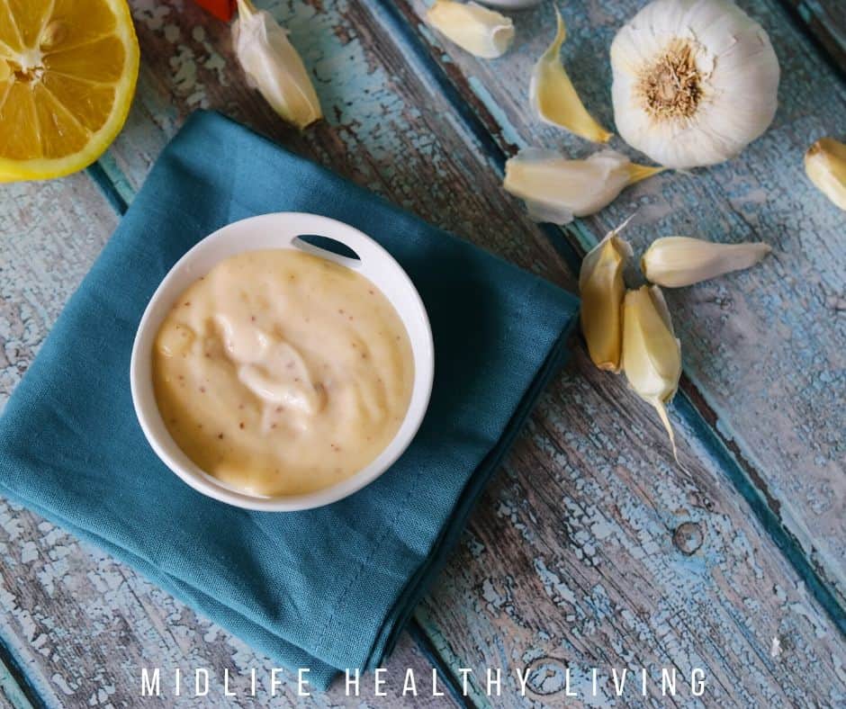 More fun images of the finished garlic aioli