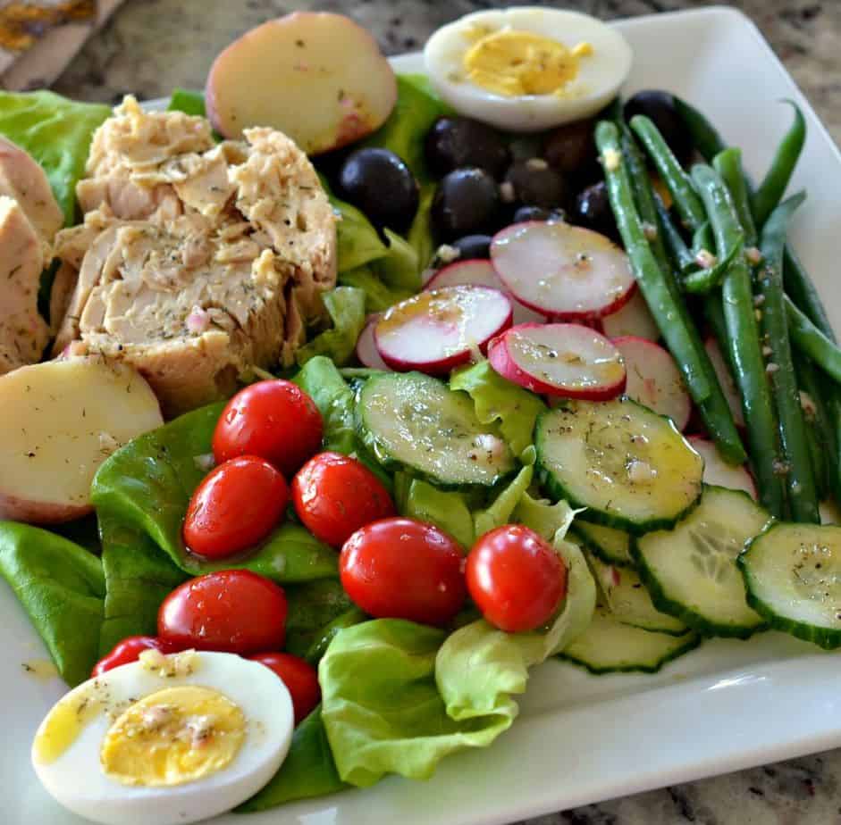 Nicoise Salad - A Delectable Cornucopia of Vegetables Tuna and Olives