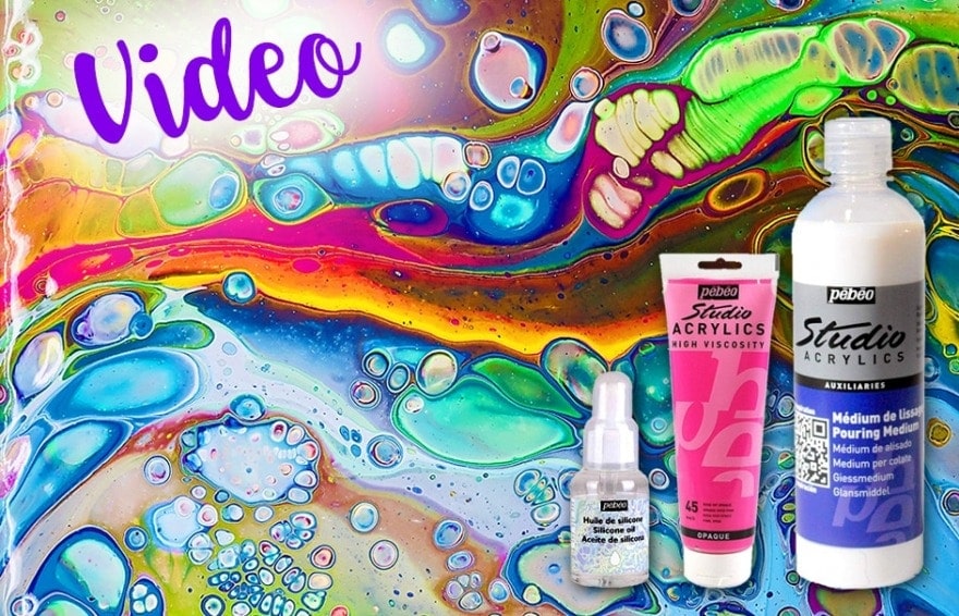 Produkttest: PEBEO Pouring Medium, Studio Acrylfarben und Silikonöl