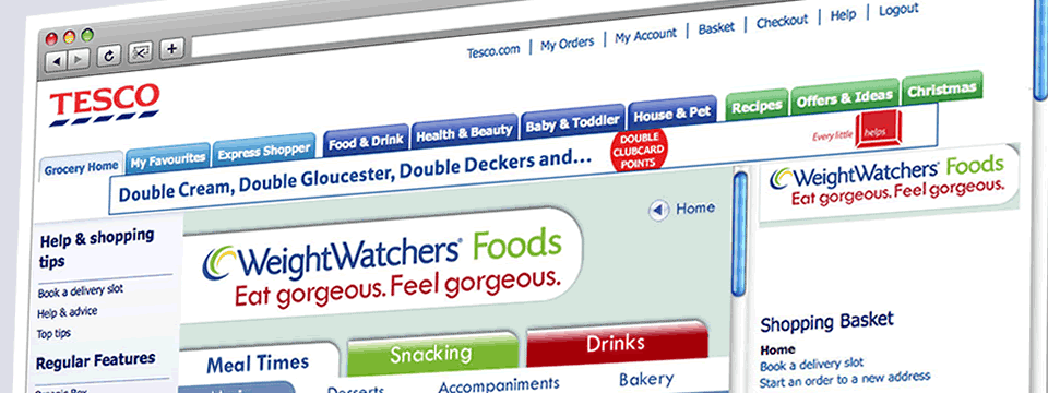 Weight Watchers campaign for tesco.com | Web Design Sheffield