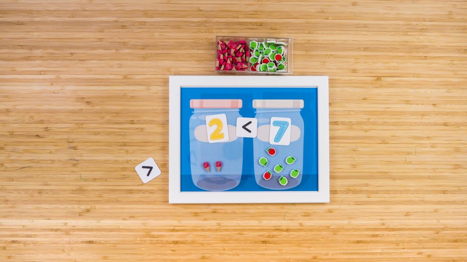 【更新版】DIY 果醬罐數數 遊戲( 2 款圖檔分享) 3 可愛果醬罐玩數字比大小