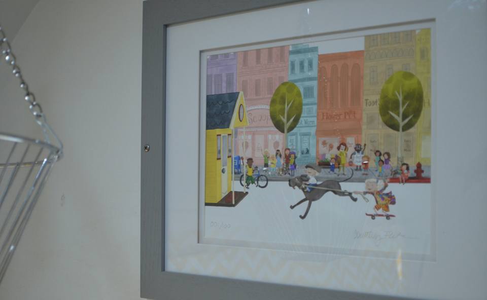 our art work (those are our kids on the page of the best childrens book, 'The big Adventures of Tiny House')