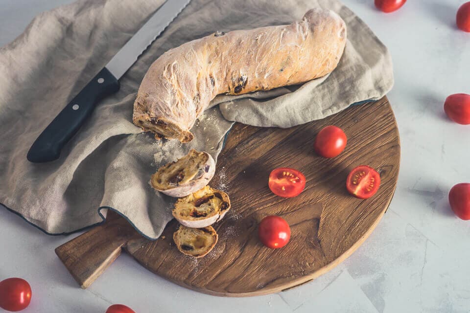 Schnelles Tomaten-Ciabatta