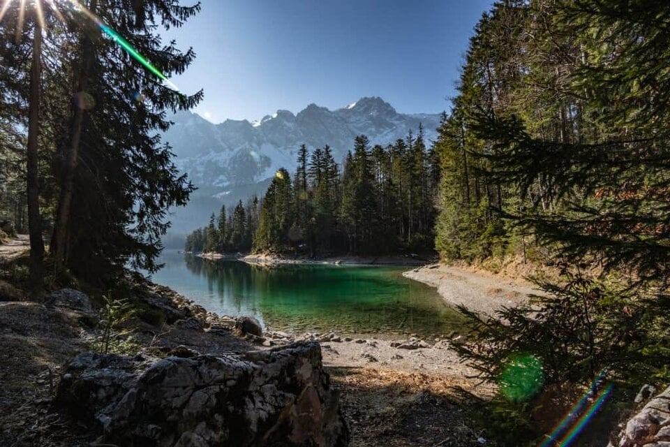 Der Eibsee - einer der schönsten Badeseen Deutschlands