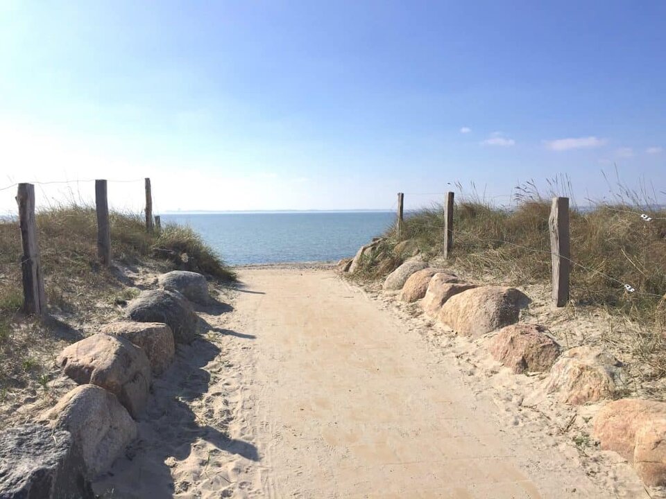 Nord- und Ostsee - Weg zum Ostseestrand