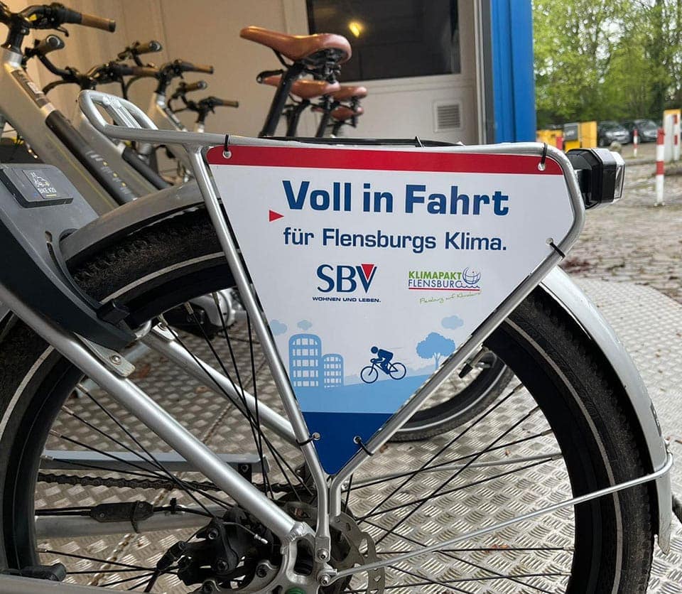 SBV unterstützt E-Bike-Sharing in Flensburg