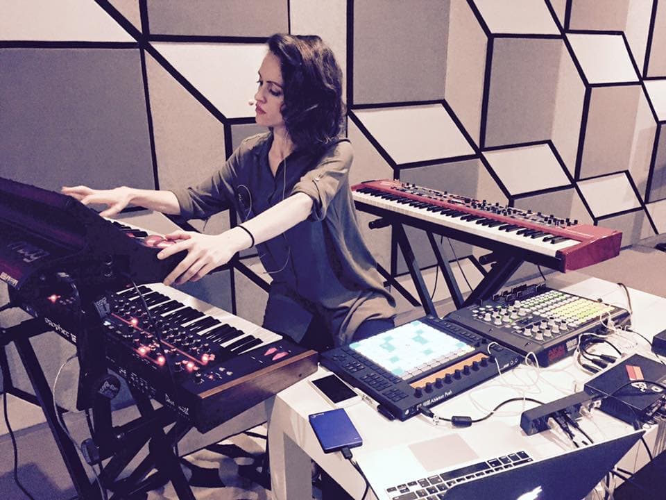 Claudio in the studio. via her Facebook