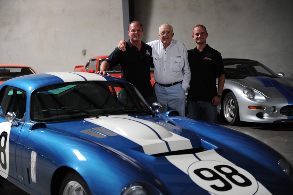 Lance Sander, Carroll Shelby and Ashton Stander, Lance's son