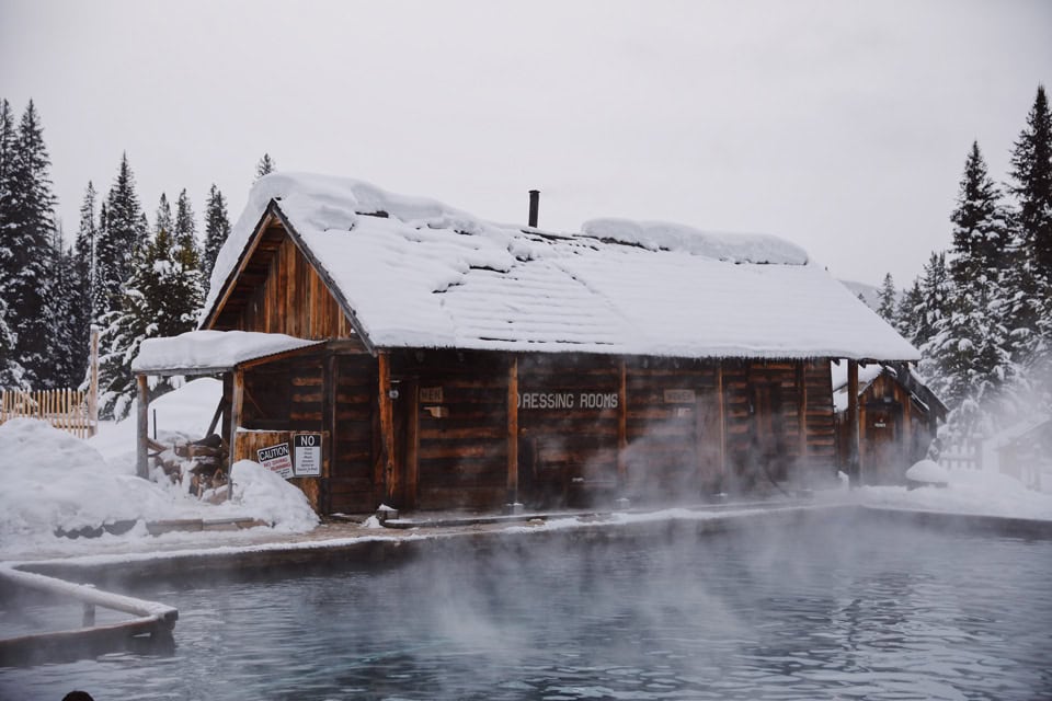 Snowmobile to Burgdorf Hot Springs