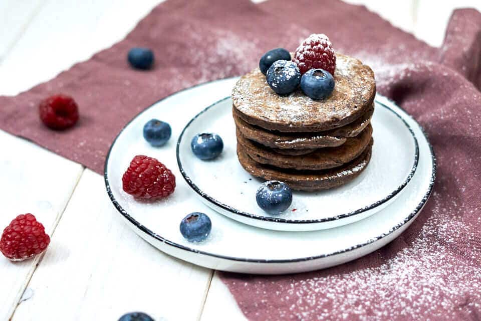 Schokopancakes mit Beeren