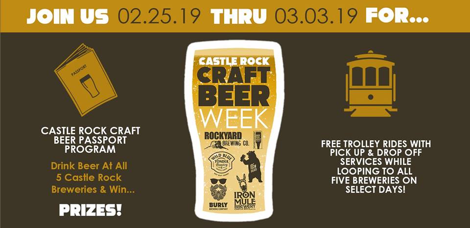 Castle Rock Craft Beer Week - Castle Rock, Colorado - February 25 to March 3, 2019