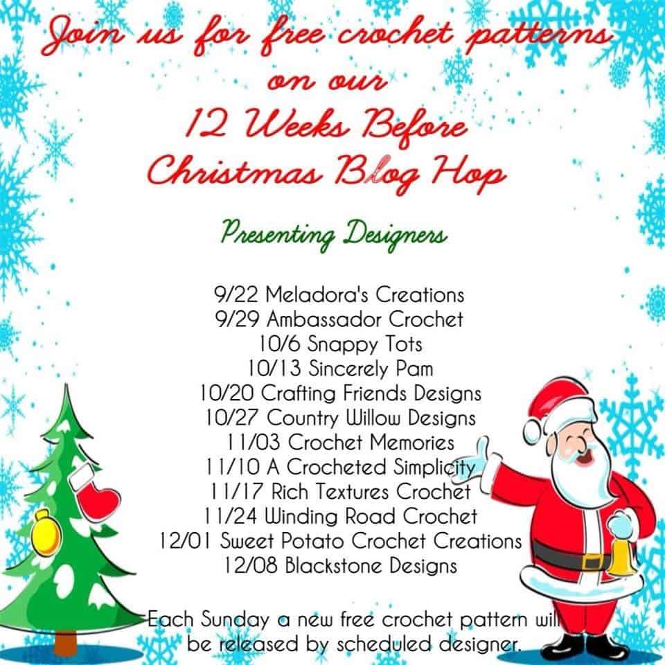 12 weeks before Christmas blog hop