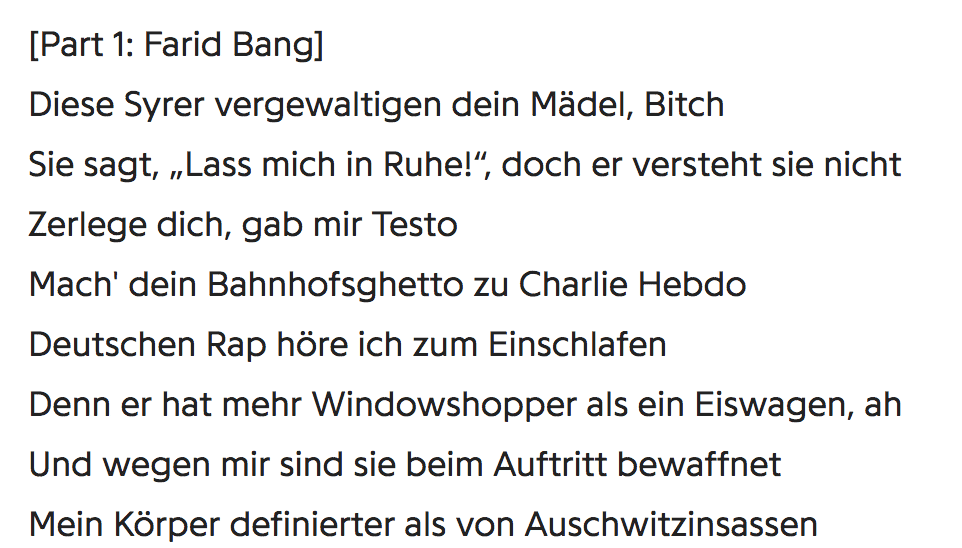 JBG 3: Diese Line wird für Kollegah & Farid Bang konsequenzen haben 5 Kollegah & Farid Bang - Track 0815