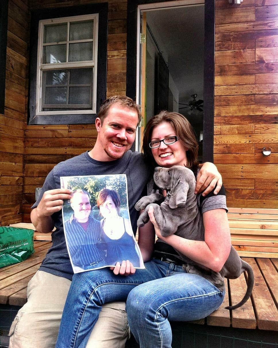 Year one, the day Denver came to live with us!